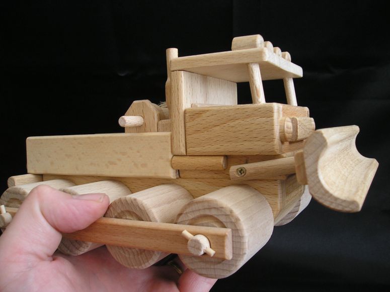 Snowcat - wooden toy
