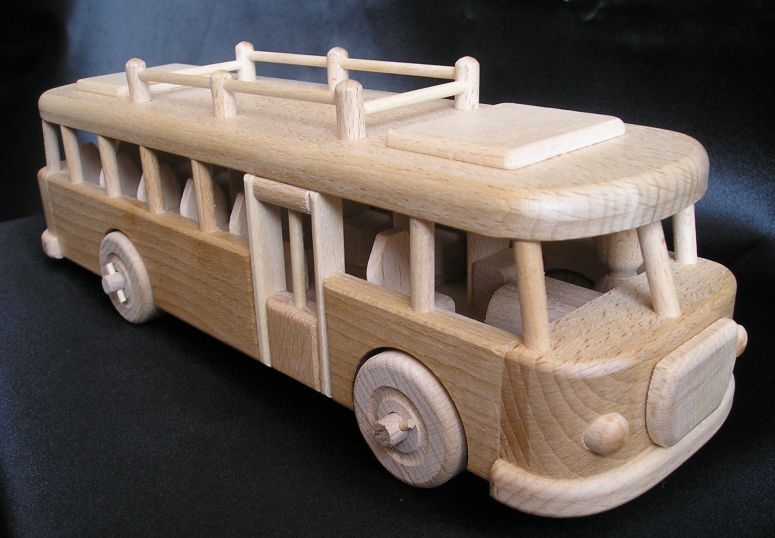 Wooden toy Bus - Wooden Gifts SOLY