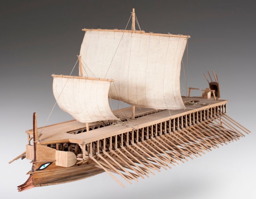Wooden ship kit Greek Trireme - Wooden natural toys, cars ...