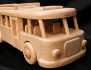 Bus wooden toy | autobus, omnibus, motorbus