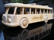 Bus wooden toy | autobus, omnibus, motorbus