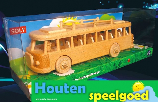 Bus Škoda RTO - houten kinderspeelgoed.