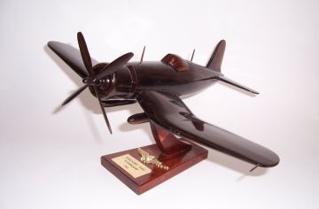 Wooden model Vought F4U Corsair - fighter aircraft