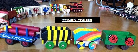 Lackiert wooden toys