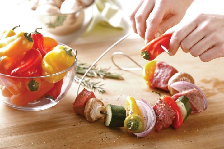 BBQ Fire Wire brochette