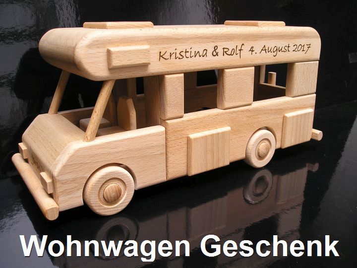Caravan houten Geschenk gift