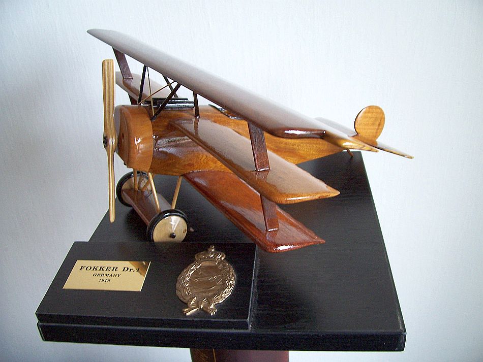 Wooden aircraft replica Fokker Dr.I