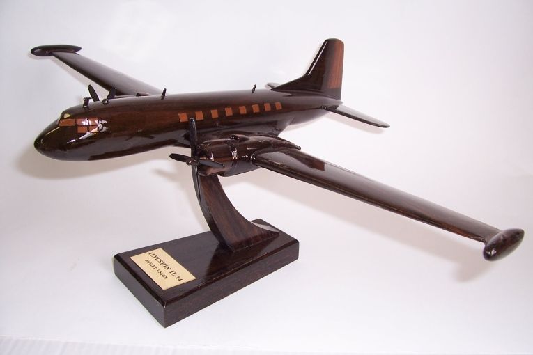 The wooden model of Ilyushin Il-14