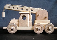 Truck mobile wooden cranes
