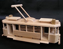 Tramway toys from wood