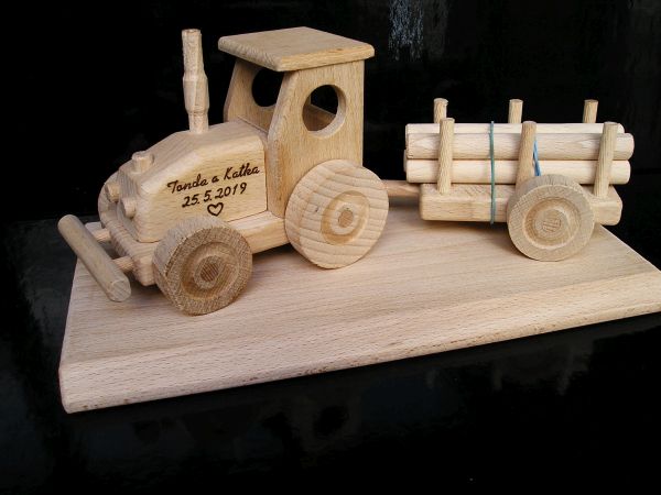 Gifts tractor for birthday