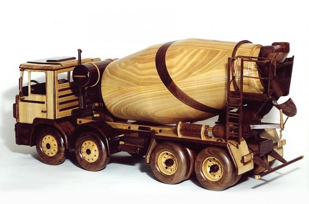 Wooden cement sale mixer toy