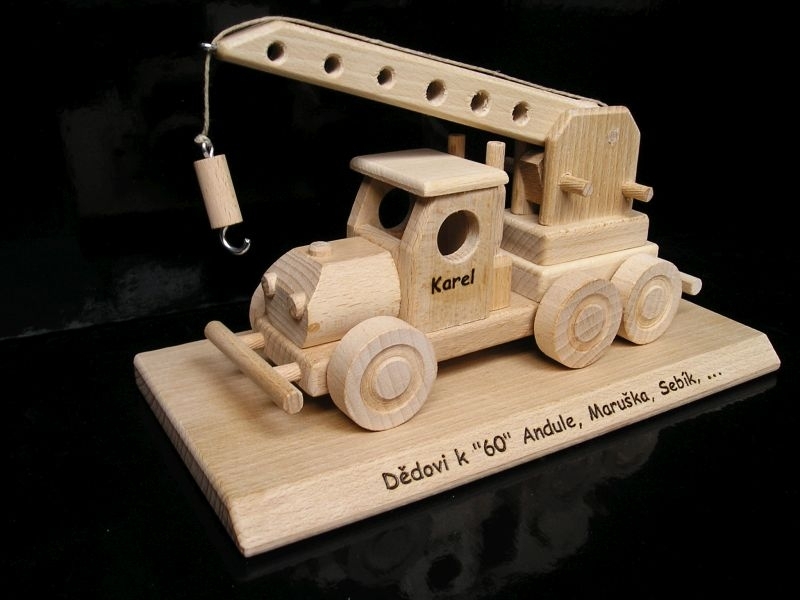 Truck Crane, gifts for men, drivers - Wooden Gifts SOLY