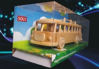 Cool toy Bus of the sixties, wooden retro toys