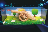 Light field cannon, wooden toy