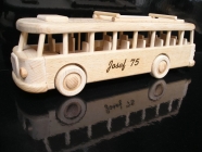 Wooden bus toy
