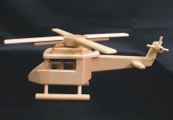 Zivile helicopter, Holzspielzeug