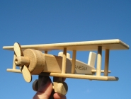 Wooden airplane toy