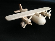 Small wooden bomber plane, airplane, aircraft