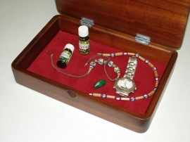 Jewelry box made of wood