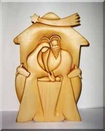 Bethlehem wood sculpture 