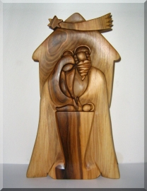Bethlehem wooden sculpture 