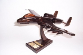 Wooden aircraft model A-10 Thunderbolt II