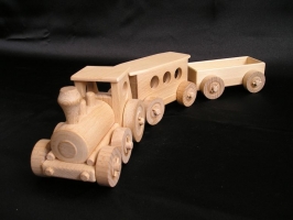 Wooden toy train