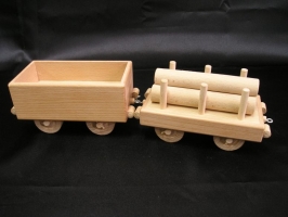 Trailer wagons for steam locomotive.