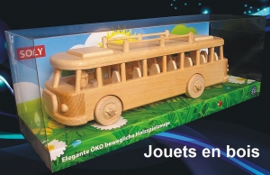 Bus jouets en bois