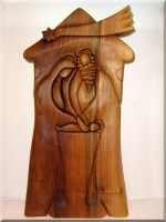 Bethlehem wood sculpture 