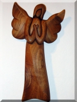 Angels wood sculpture 