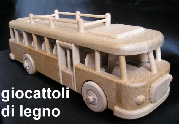 Autobus - giocattoli in legno