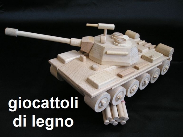 Carro armato russo T72 - giocattoli di legno