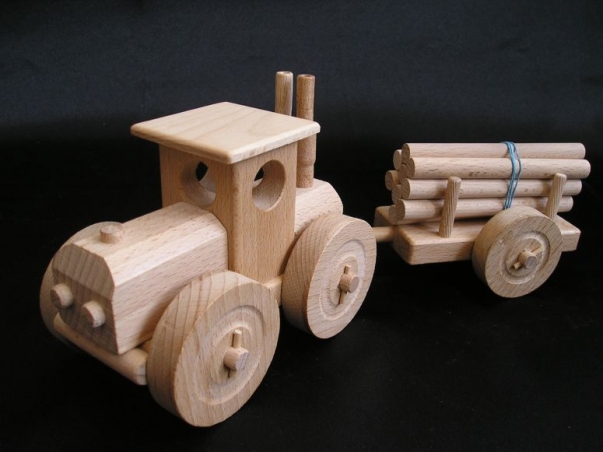 Holz Waldtraktor für Holzernte mit Anhänger