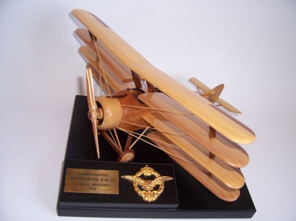 Armstrong-Whitworth FK.10 wooden aircraft replica