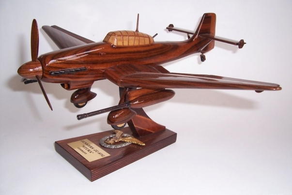  Junkers Ju 87 or Stuka - wooden aircraft model