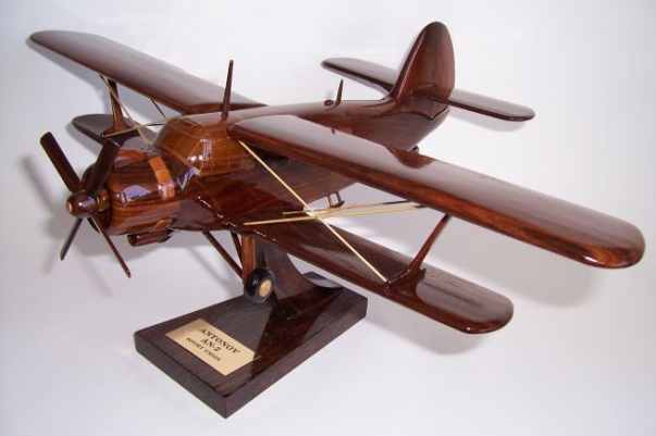  Antonov An-2 Soviet biplane wooden aircraft model
