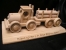 Trucks for logging in forest, gifts