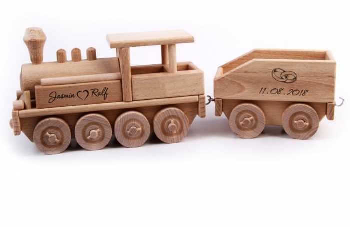   Wooden locomotive railway 
