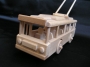 Wooden trolleybus toy