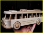 Bus wooden toys with a name 